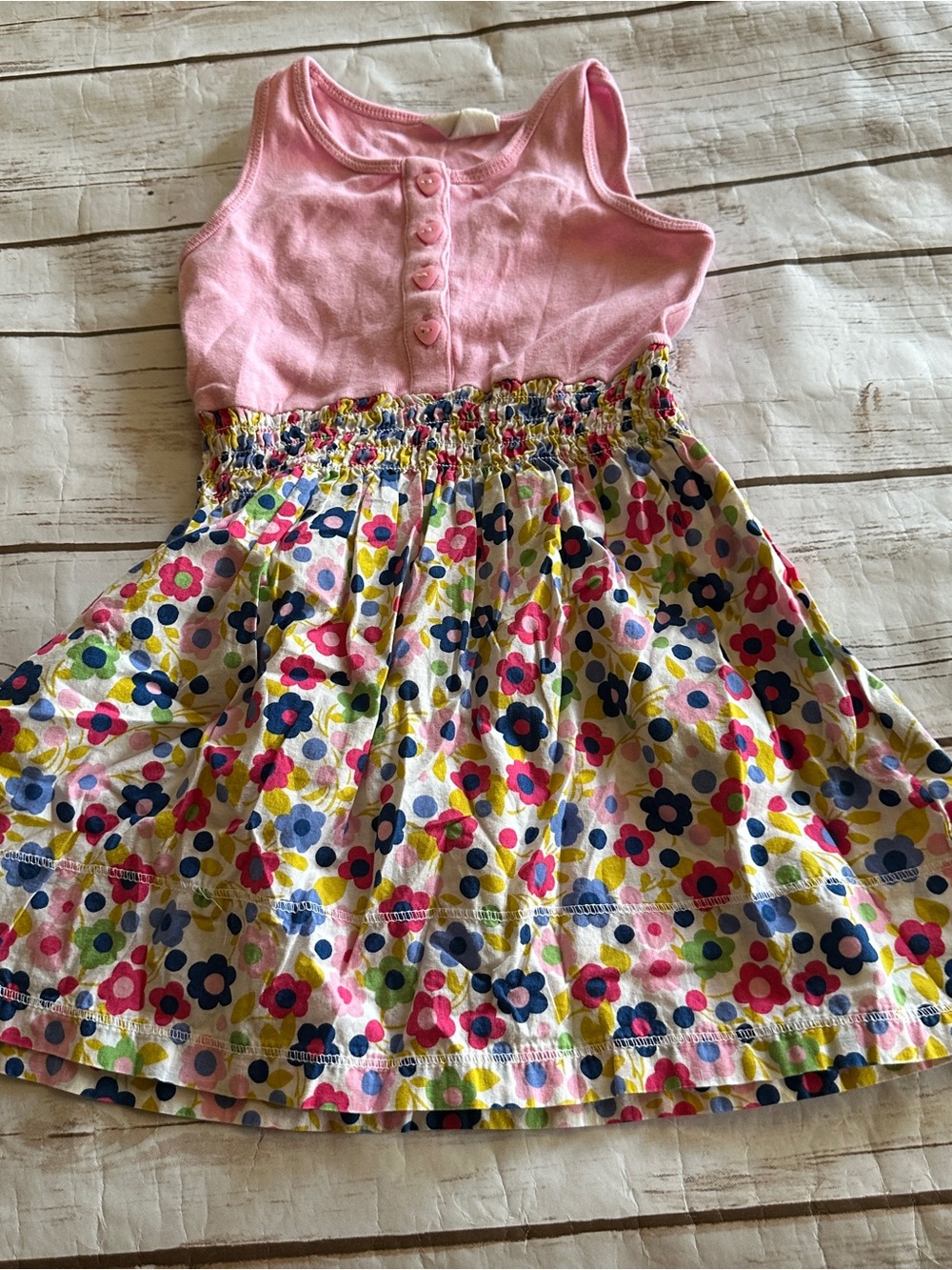 Mini boden pink floral dress vguc 2/3